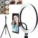 Aro De Luz Led 33 Cm Foto Selfie + Trípode Y Soporte Celular