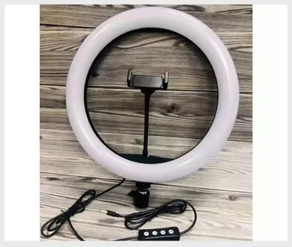 Aro De Luz Led 33 Cm Foto Selfie + Trípode Y Soporte Celular