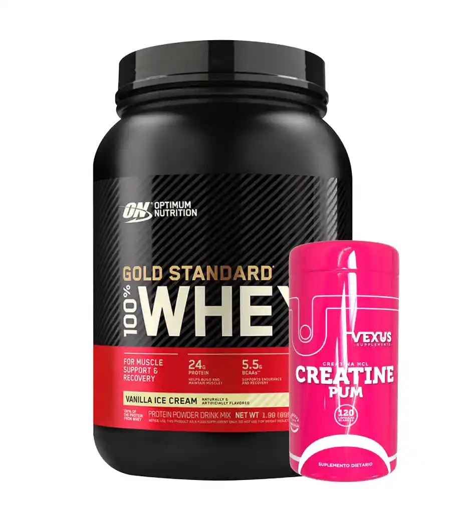 Gold Standard 2 Lb + Creatine Hcl 120 Caps