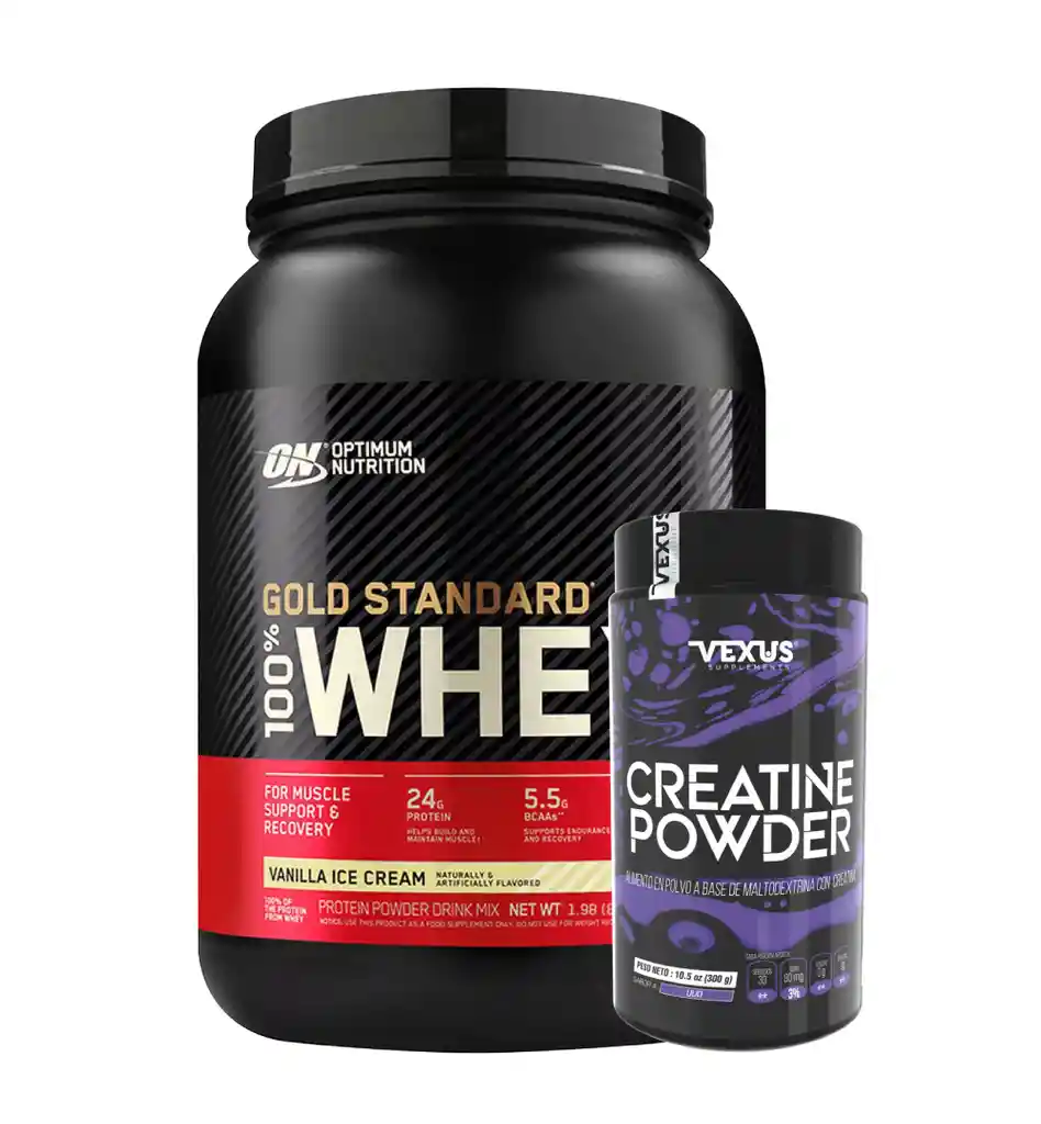 Gold Standard 2 Lb + Creatina 300 Gr