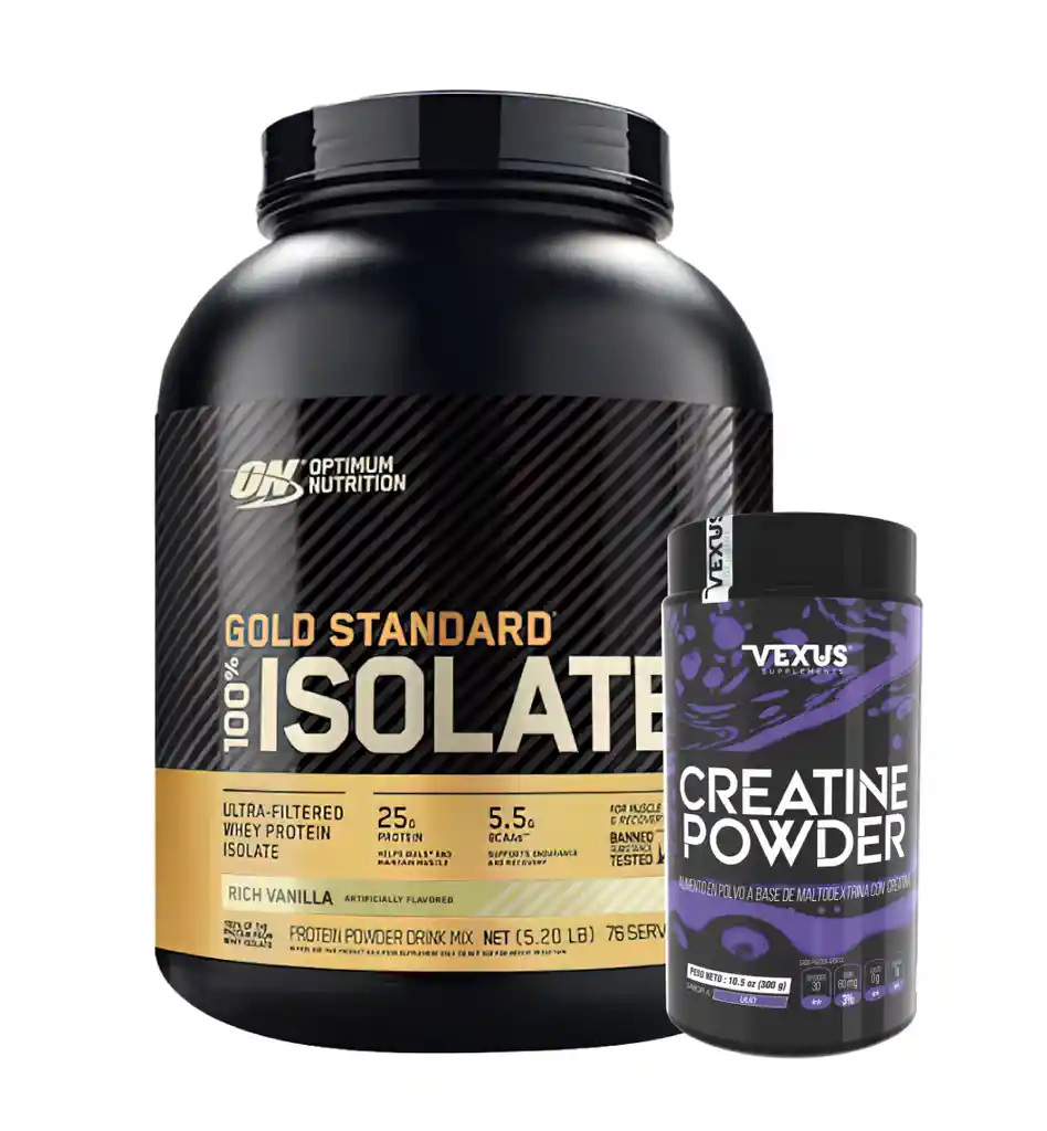 Gold Standard Isolate 3 Lb + Creatine 300 Gr