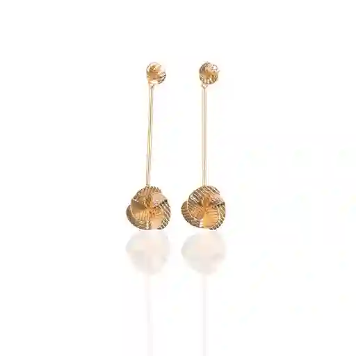 Aretes Helice Largos Oro