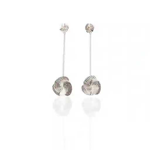 Aretes Helice Largos Plata