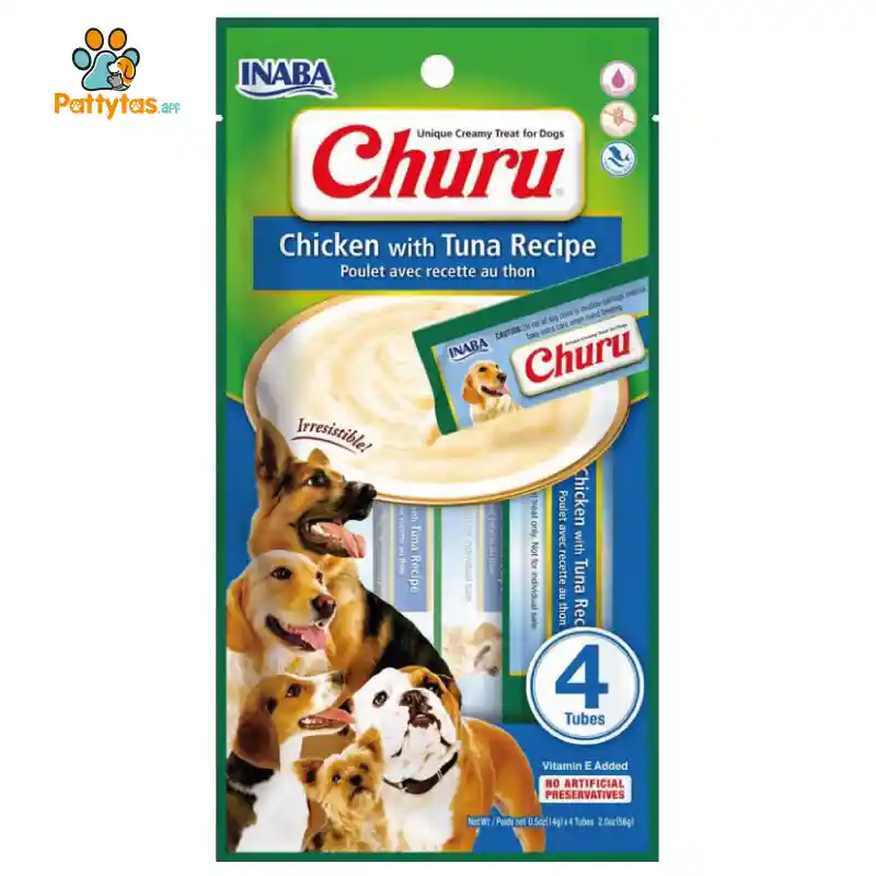 Snack Dog Churu Pollo Con Atún – 4 Piezas