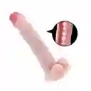 Dildo 38cm + Lub Caliente Es Grueso Y Gigante Esqueleto Interior Móvil