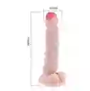 Dildo 38cm + Lub Caliente Es Grueso Y Gigante Esqueleto Interior Móvil