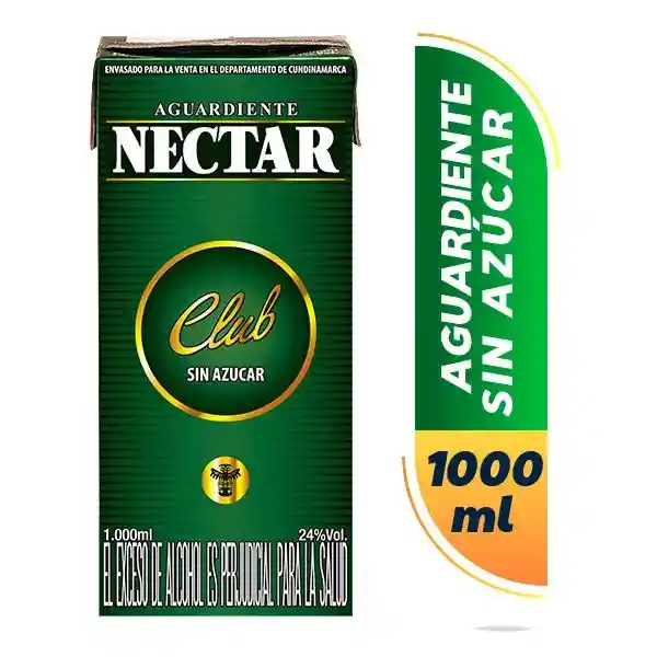 Aguardiente Nectar Club Litro