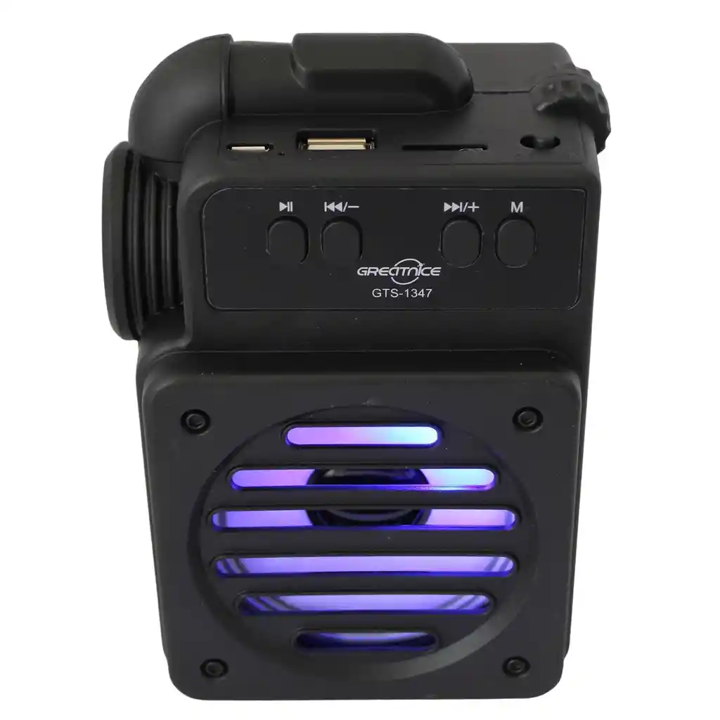 Parlante Bluetooth Recargable Con Radio Fm Y Usb