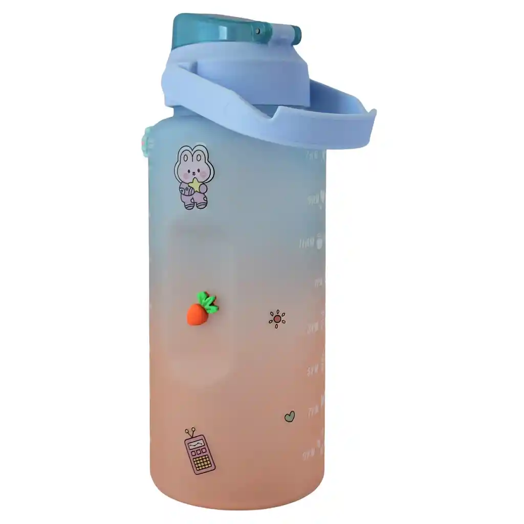 Termo Botella Para Bebidas Frias O Calientes De Colores Con Sticker