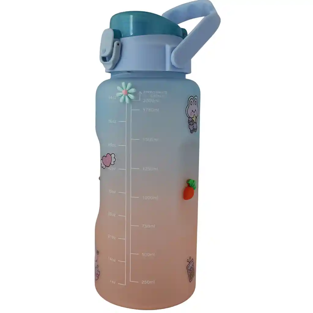 Termo Botella Para Bebidas Frias O Calientes De Colores Con Sticker