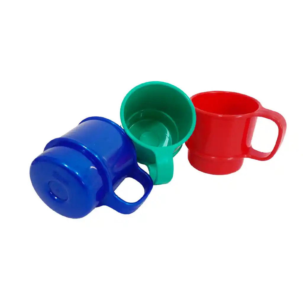 Mini Mugs/pocillo X3 Unidades Plastico Bebida Fria/caliente
