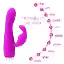 Vibrador Consolador Dildo Masturbador Doble Estimulación Punto G Conejito Xoox