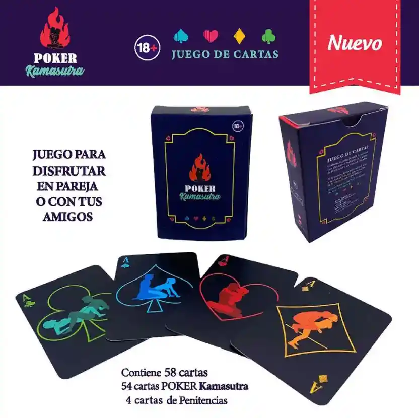 Juego De Cartas Eróticas Poker Kamasutra