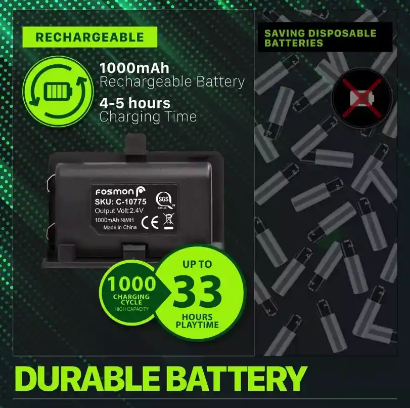 Baterias Base Carga Xbox Series Xs Control X/s Pack Pilas
