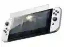 Estuche Rigido + Vidrio Templado + 2 Grips Para Nintendo Switch Oled