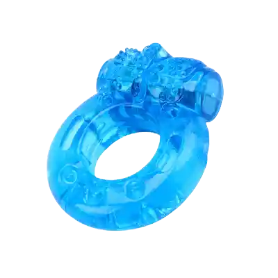 Anillo Vibrador Azul Para El Pene