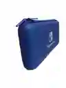 Estuche Rigido Azul + Vidrio Para Nintedno Switch Oled