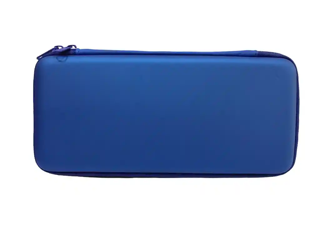 Estuche Rigido Azul + Vidrio Para Nintedno Switch Oled