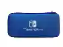 Estuche Rigido Azul + Vidrio Para Nintedno Switch Oled