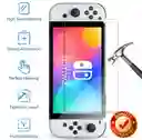 Estuche Rigido Azul + Vidrio Para Nintedno Switch Oled