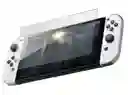 Estuche Rigido Azul + Vidrio Para Nintedno Switch Oled