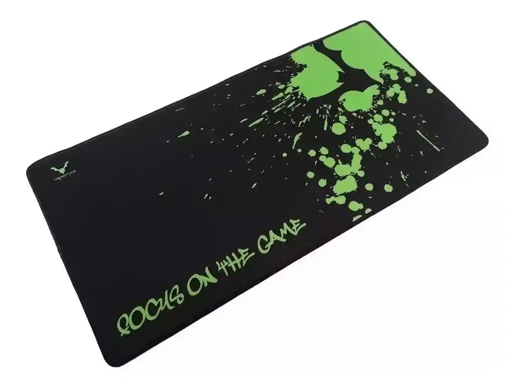 Mouse Led Gaming Usb + Mousepad Negro/verde 78x35cm