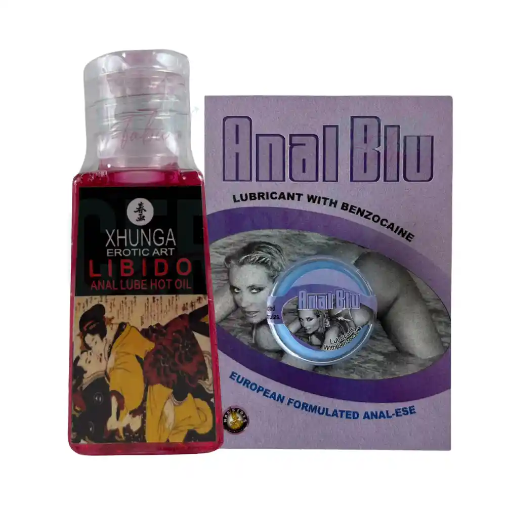 Lubricante Anal Gel 30 Ml + Crema Anal 5g Dilatadores Anales