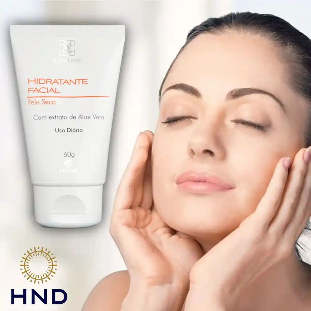 crema hidratante facial HINODE hnd piel seca extracto aloe vera