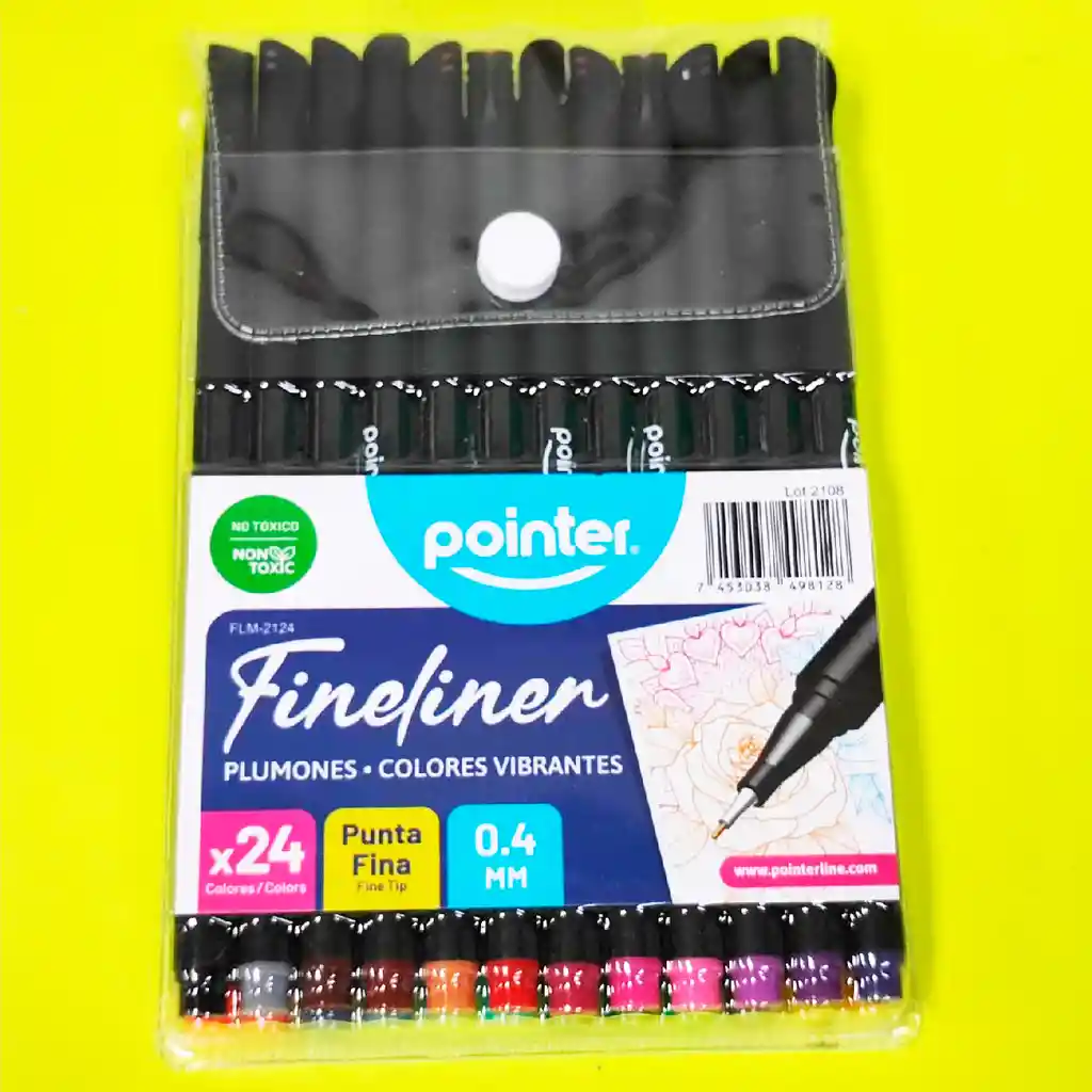 Plumígrafo, Micropunta Pointer X 24 Colores Punta 0.4 Mm.