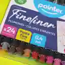 Plumígrafo, Micropunta Pointer X 24 Colores Punta 0.4 Mm.