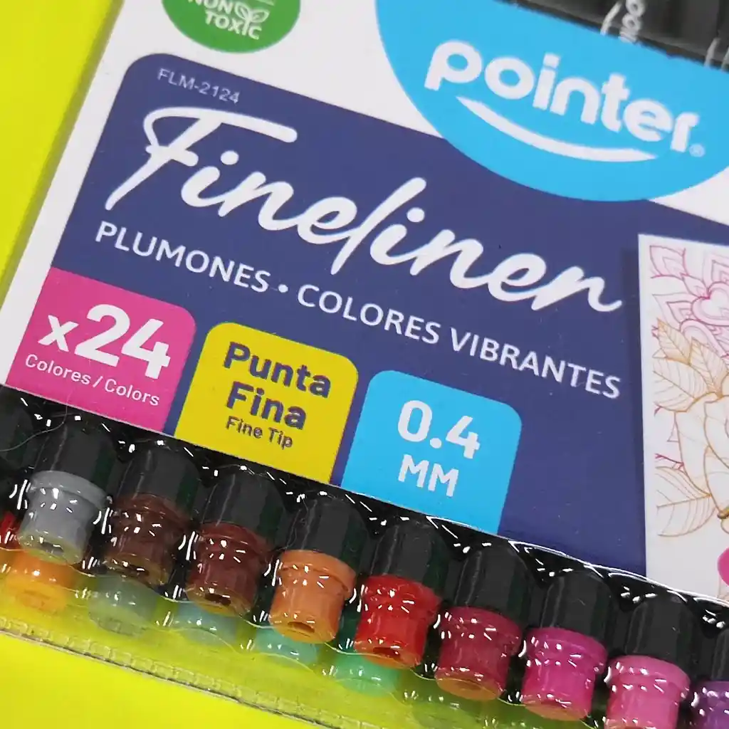 Plumígrafo, Micropunta Pointer X 24 Colores Punta 0.4 Mm.