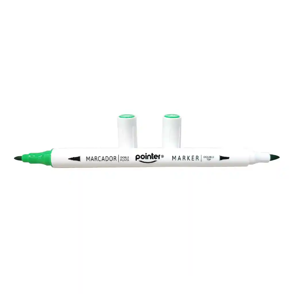 Marcador Permanente Pointer Doble Punta En Estuche X 12 Und.