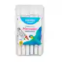 Marcador Permanente Pointer Doble Punta En Estuche X 12 Und.