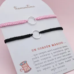 Pulsera Pareja Cordón Mágico Tejida