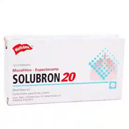 Solubron 20 Mg X 1 Tableta Perros Y Gatos