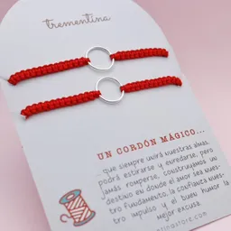 Pulsera Pareja Cordón Mágico Tejida