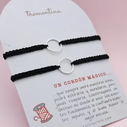 Pulsera Pareja Cordón Mágico Tejida