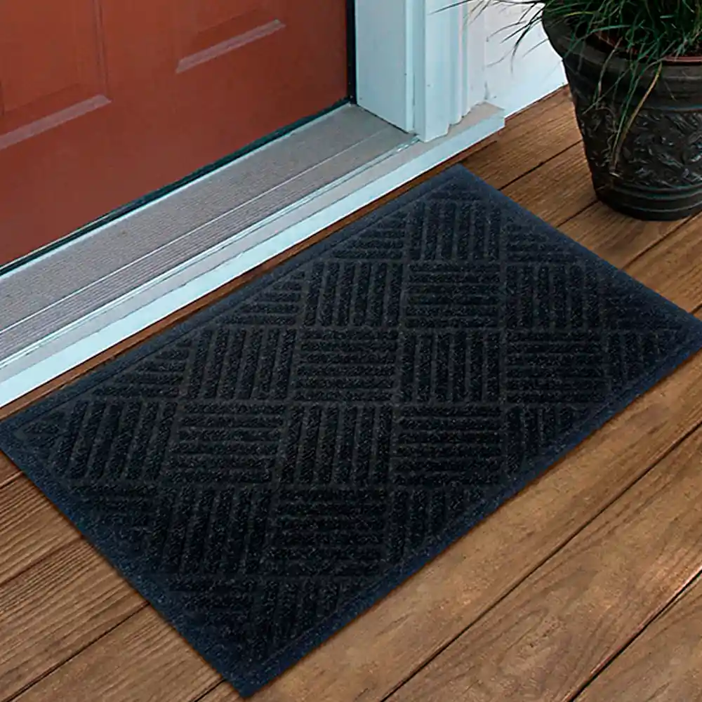 Tapete De Entrada Eco Texture 60x40cm -negro