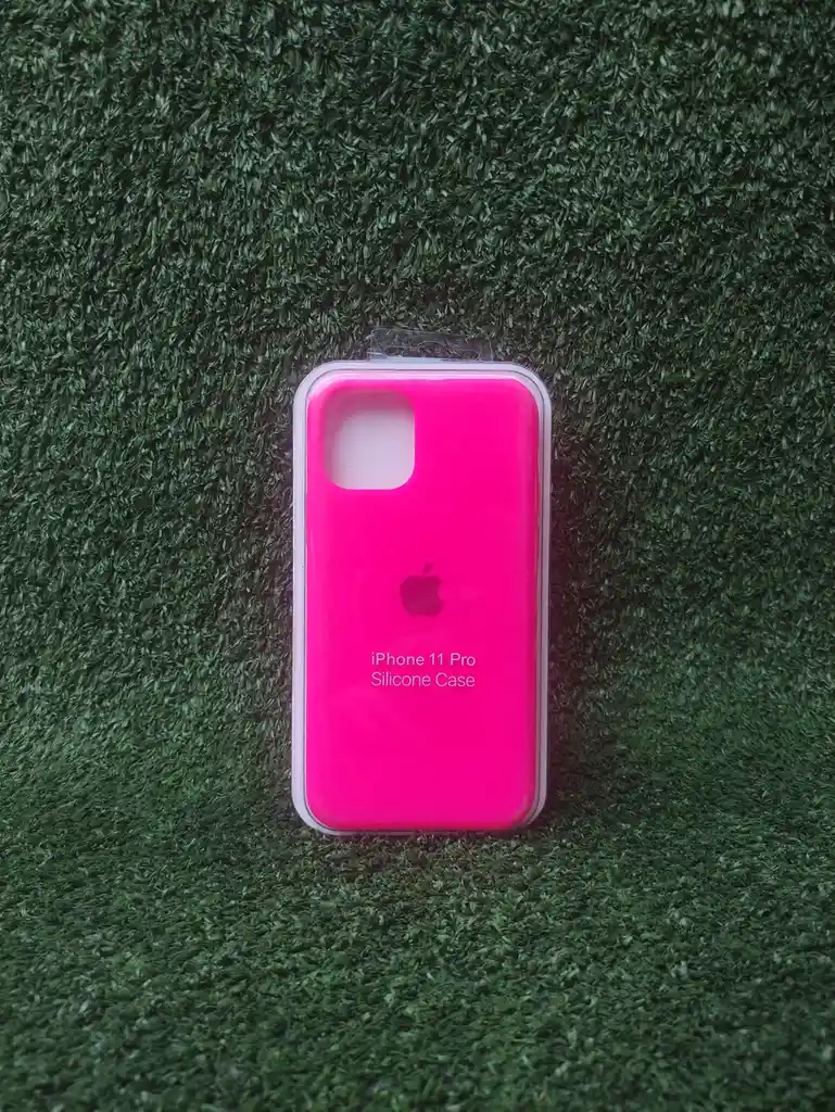 Iphone 11 Pro | Forro Protector| Silicone Case | Fucsia Neon | Iphone | Carcasa | Funda | Anti Humedad