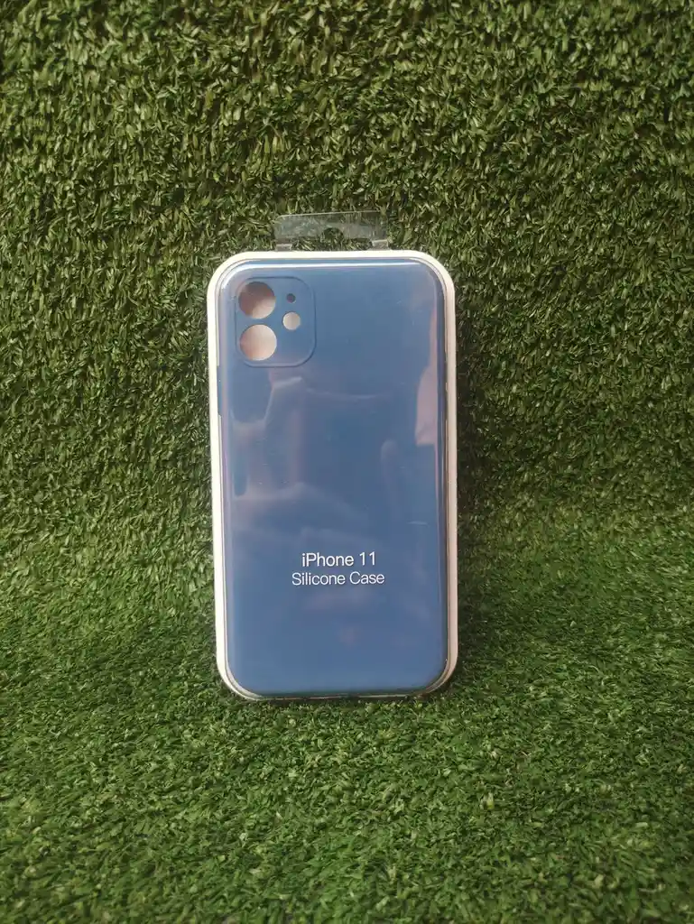 Iphone 11 | Forro Protector| Silicone Case | Azul Acero | Iphone | Carcasa | Funda | Anti Humedad