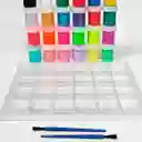 Set De Temperas Pelikan Color Boom X24 Unidades + 2 Pinceles + 1 Paleta