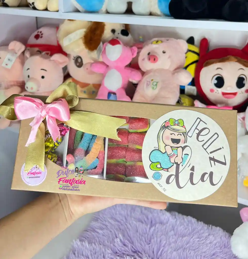 Peluche Y Caja Dulcera