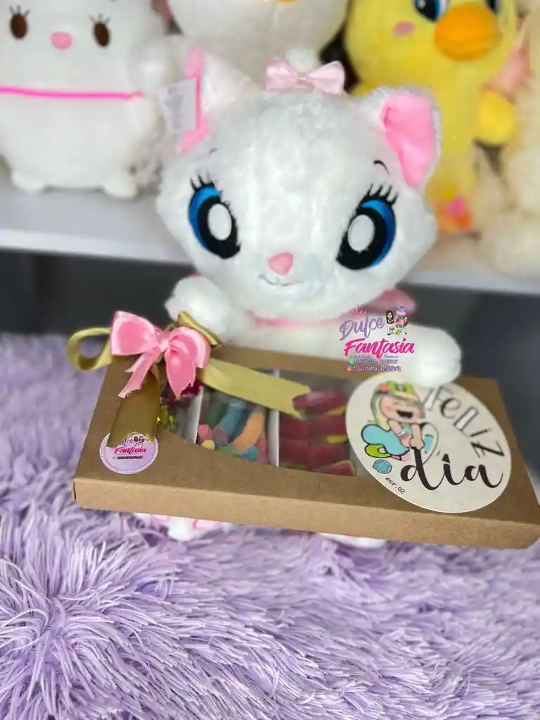 Peluche Y Caja Dulcera