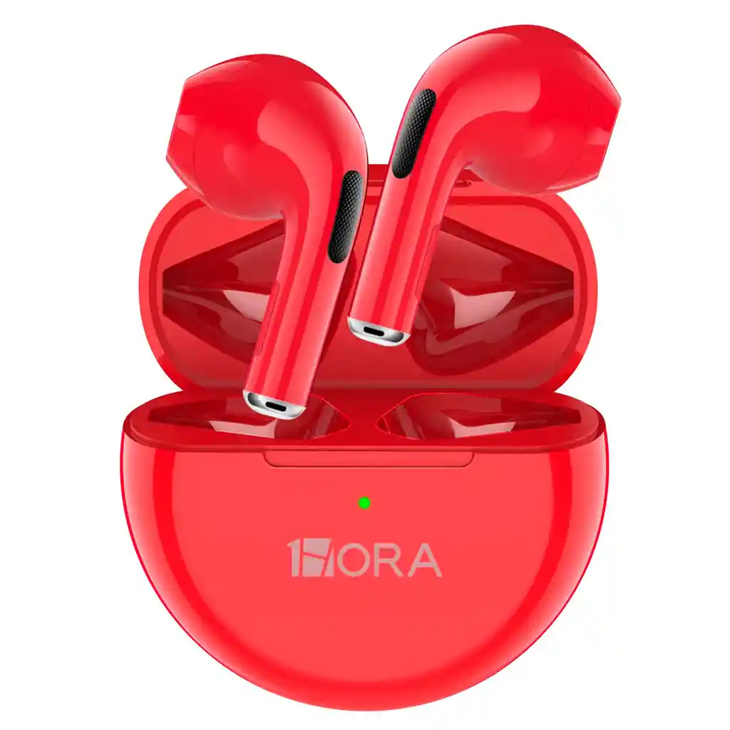 audifonos inalambricos TWS bluetooth color rojo