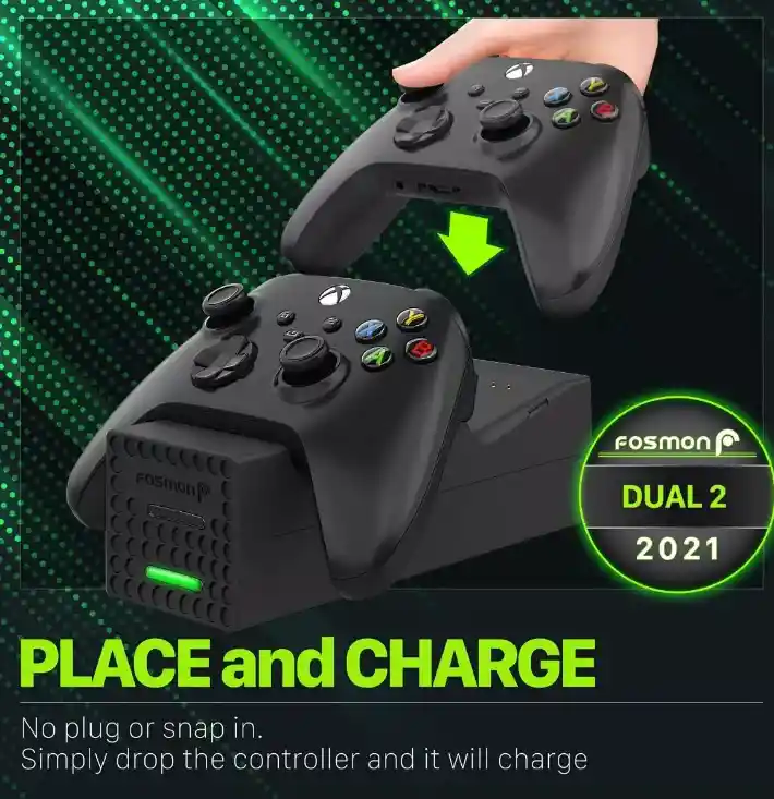 Cargador Xbox Xs Control Series X Dual Bateria Base Carga