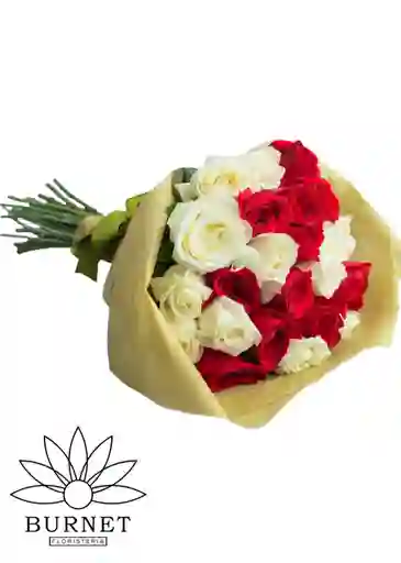 San Valentin Rosas De Colores En Bouquet