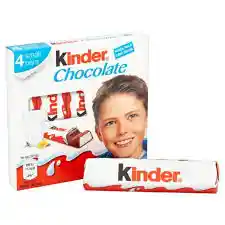 Kinder barrita chocolate x4 50g