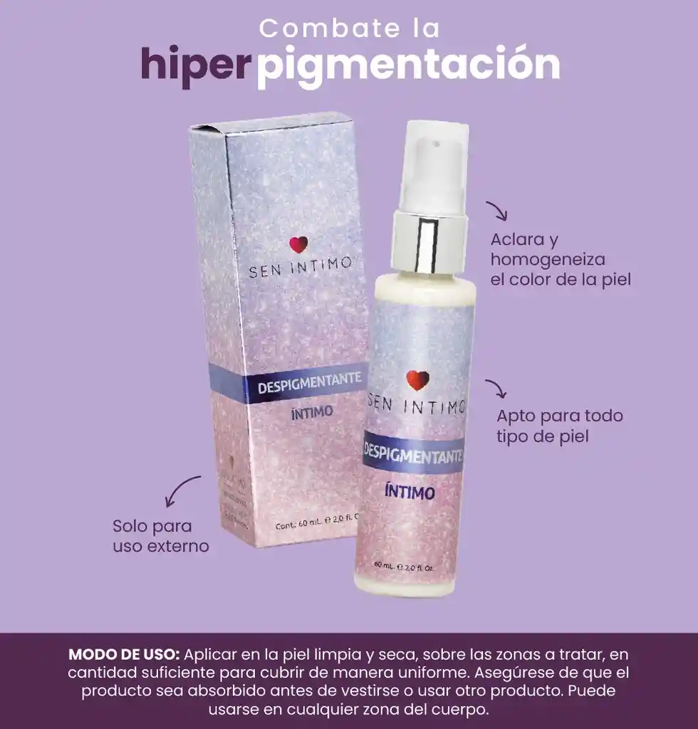 Despigmentante Intimo 60 Ml Sen Intimo