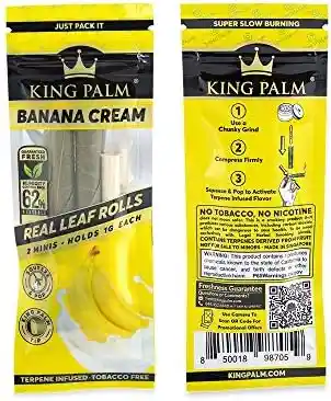 King Palm Slim Banana Cream X 2