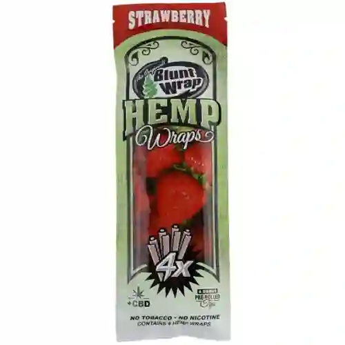 Blunt Wrap Hemp X 4 Strawberry